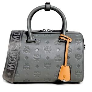 MCM Boston Bag in Monogram Leather